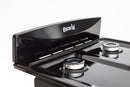 Cocina a gas Escorial Candor S2 51 cm negra con horno visor