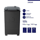Lavarropas Drean LTDR87SG00 8 kg CS gris